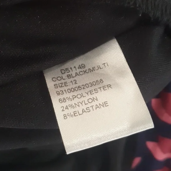 Caroline Morgan Size 12 Velvet Feel Purple Floral Dress - Picture 7 of 8